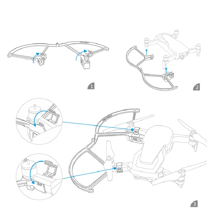 PGYTECH P-UN-034 light-painted LED Propeller Guard for DJ Mavic Air, For DJI Mavic Air PGYTECH P-UN-034 light-painted LED Propeller Guard for DJ Mavic Air, For DJI Mavic Air